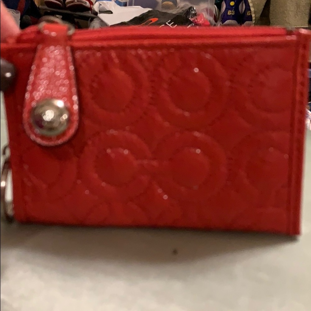 small coach change purse